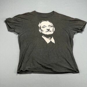 Bill Murray T-Shirt Men's XL Portrait Charcoal Gray Short Sleeve